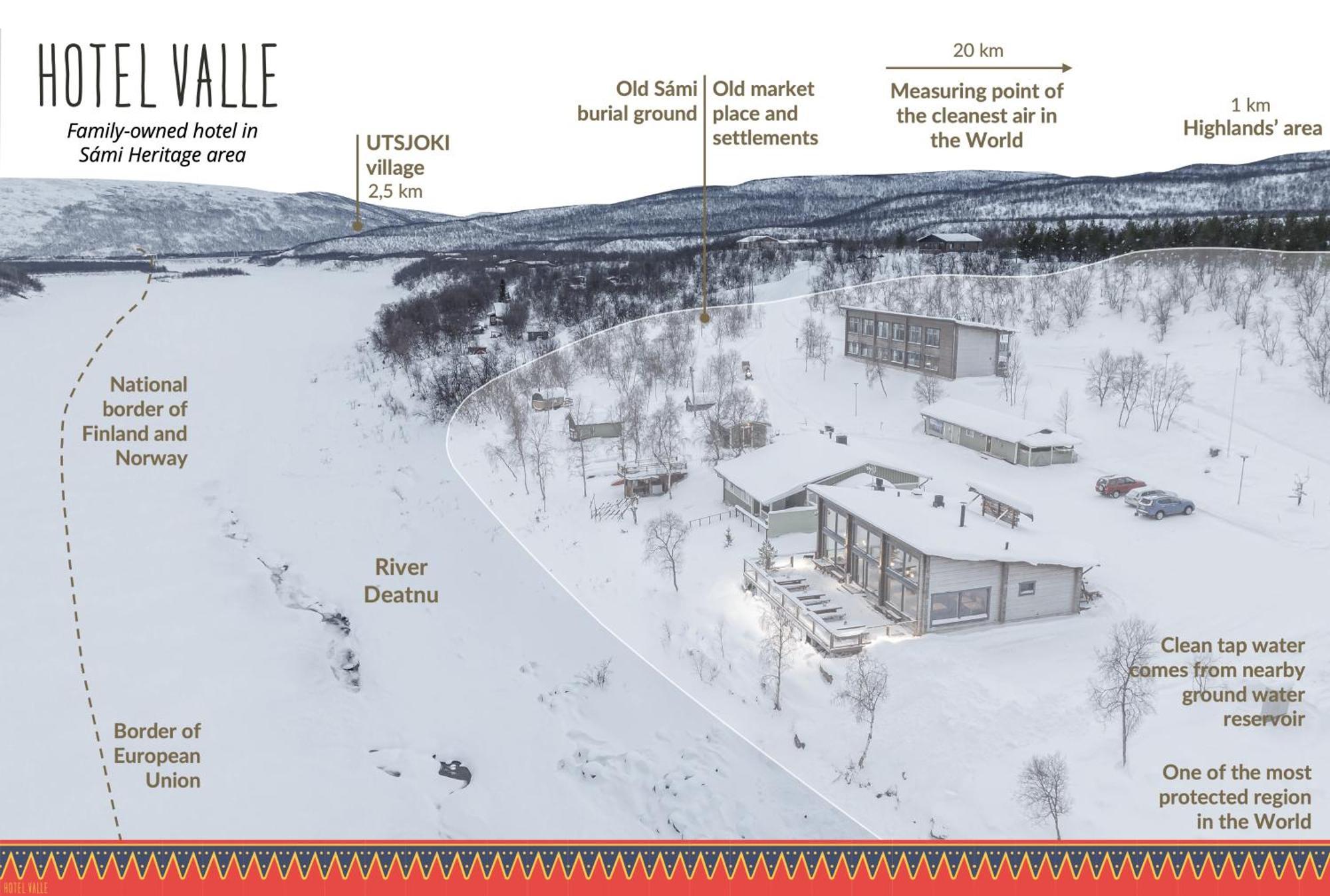 Hotel Valle Lapland Utsjoki Bagian luar foto